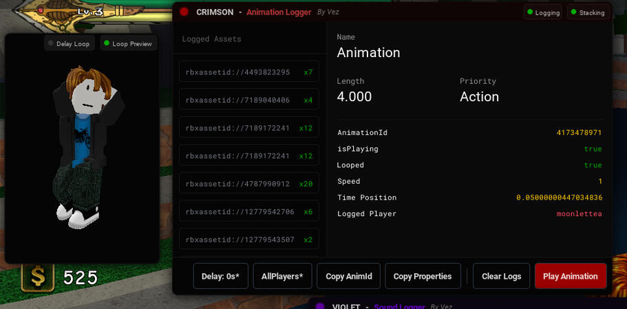 Crimson | Animation Logger